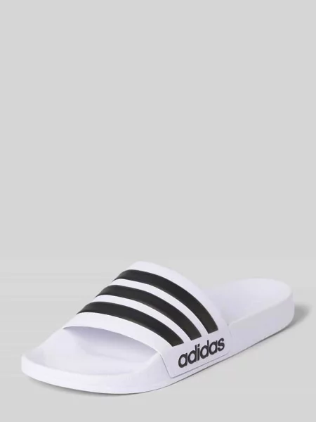 Klapki kąpielowe z wytłaczanym logo model ADILETTE SHOWER' Adidas białe