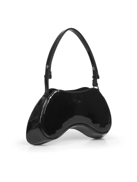 Torebka skórzana Diesel skórzana czarna