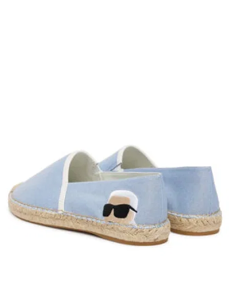 Espadrilky KARL LAGERFELD Kamini modrá