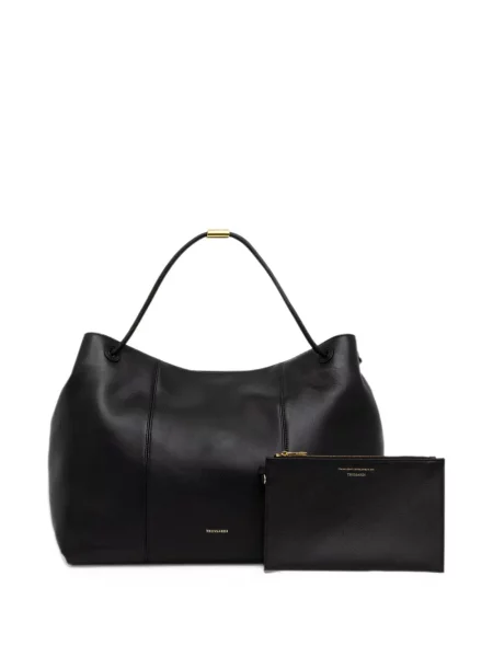 Чанта Trussardi с принт черно