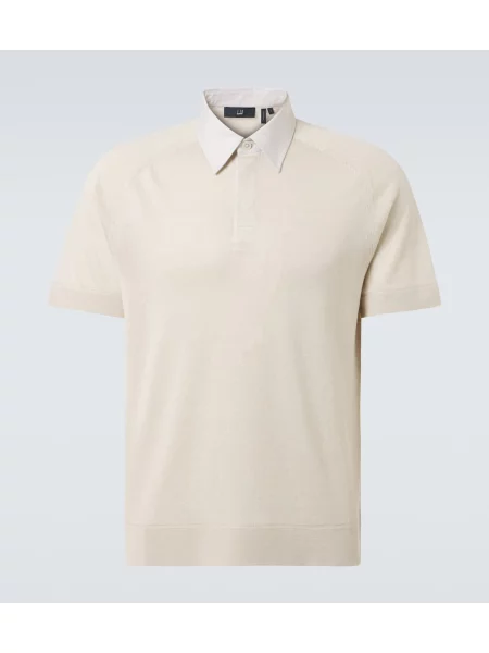 Polo Dunhill de in alb