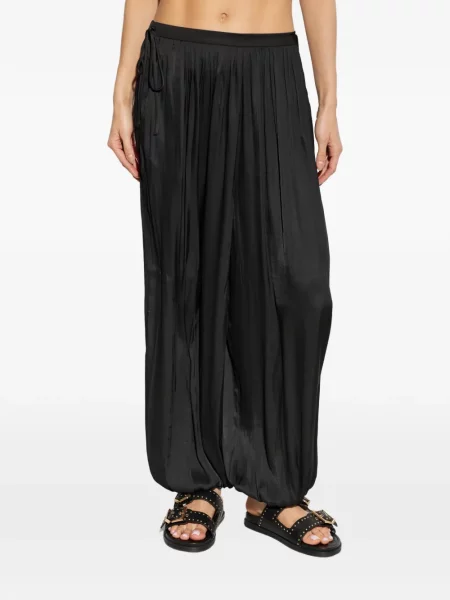 Pantaloni Allsaints cu cordon negru