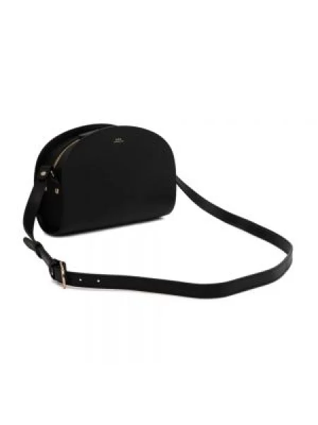 Torebka skórzana A.p.c. skórzana czarna