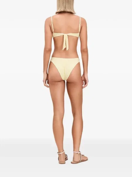 Bikini Devon Windsor în carouri galben