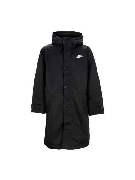 Długa parka Nike czarna