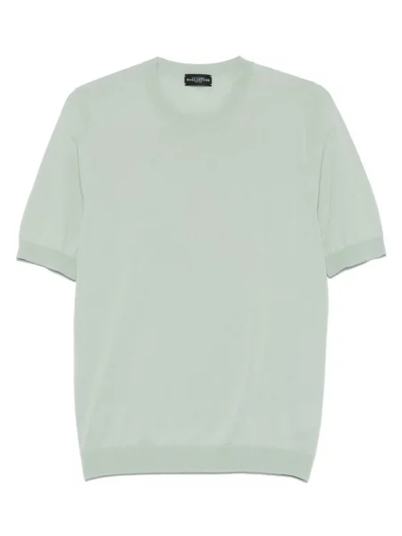 Tricou Ballantyne tricotate verde