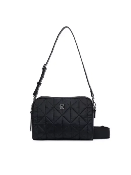 Calvin Klein Τσάντα Emblem Aop Jacquard Bucket μαύρο