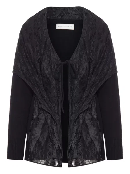 Kardigan Niccolò Pasqualetti koronkowy czarny