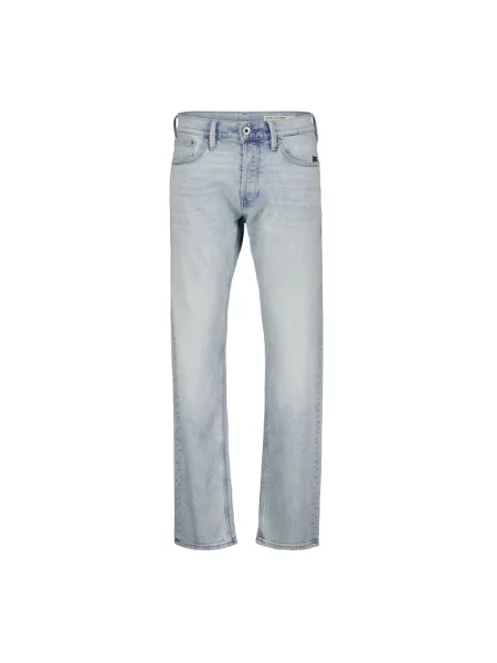 Jeansy o kroju slim tapered fit z wpuszczanymi model Streem' G-star Raw niebieski