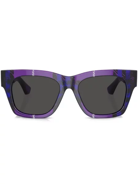 Sunčane naočale Burberry Eyewear karirane ljubičasta