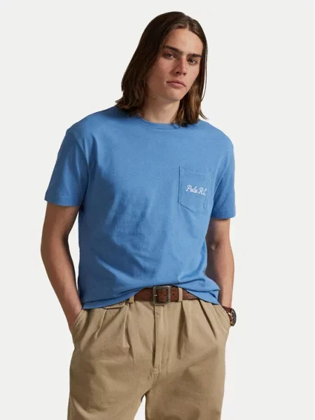Polo Ralph Lauren Marškinėliai Custom mėlyna