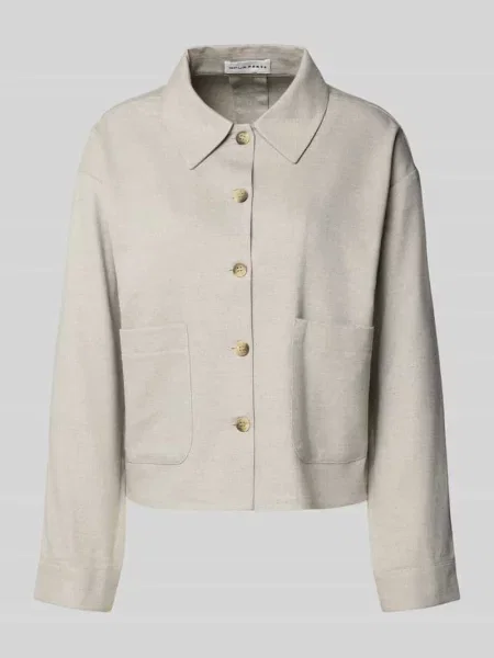 Bluzka koszulowa z listwą guzikową model ‘Famosy’ Opus Pants