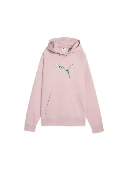 Majica s kapuljačom Puma ružičasta
