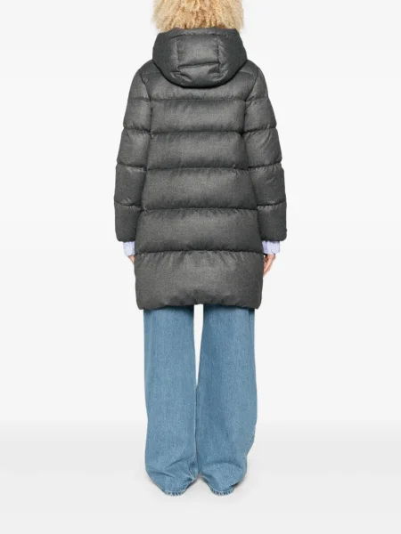 Palton Peserico cu glugă gri