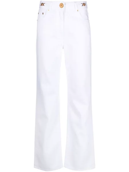 Proste jeansy Versace białe