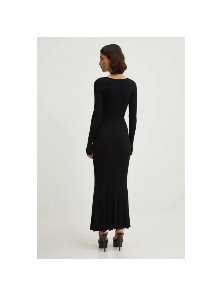 Sukienka maxi Moschino czarna