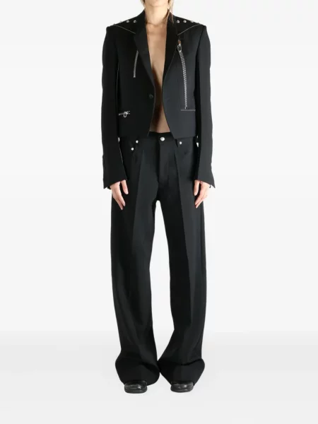 Geacă Rick Owens cu tepi negru