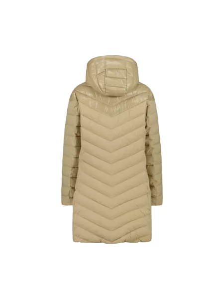 Kurtka ocieplana CMP Snaps Hood Parka nero beżowa