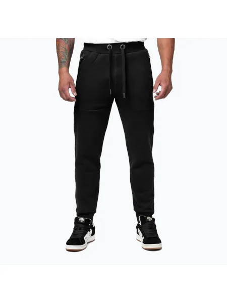 Pantaloni bărbați Pitbull Small Logo HD Track black negru