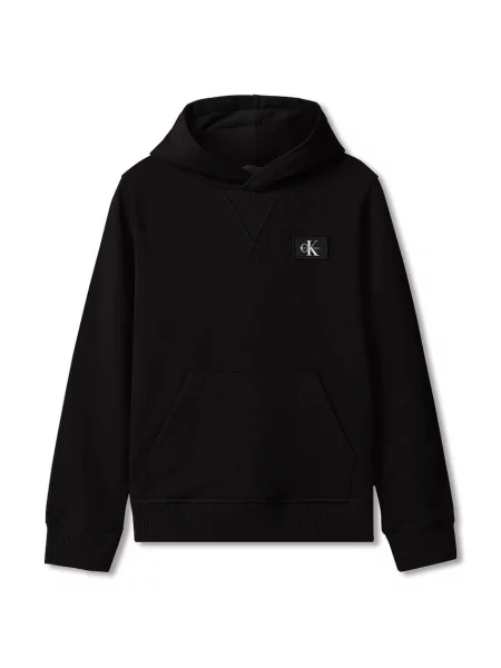 Calvin Klein Jeans hanorac cu glugă pentru copii din negru
