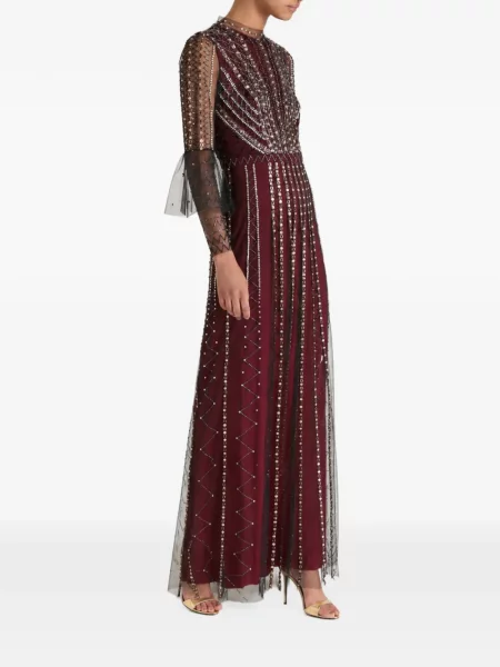 Rochie maxi Temperley London cu paiete roșu