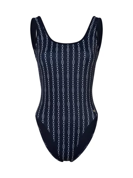 Tommy Hilfiger kostium kąpielowy Kobiety wzorzysty M niebieski