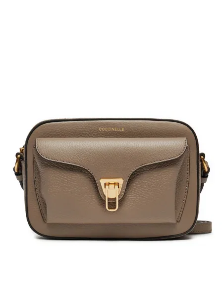 Coccinelle De piele geantă poștaș BEAT SOFT maro