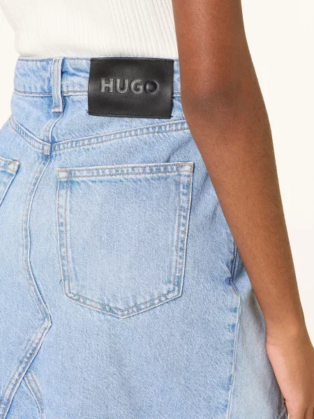 Hugo Džínová Sukně Gatalie tmavě modrá