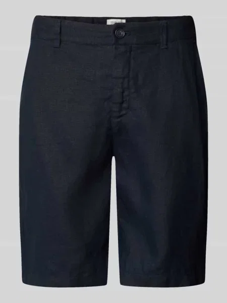Szorty z lnu z wpuszczanymi model PANDRUP' Casual Friday