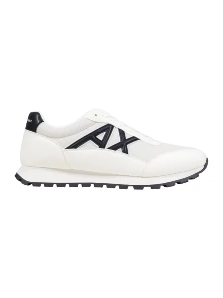 Sneakersy Armani Exchange skórzane beżowe
