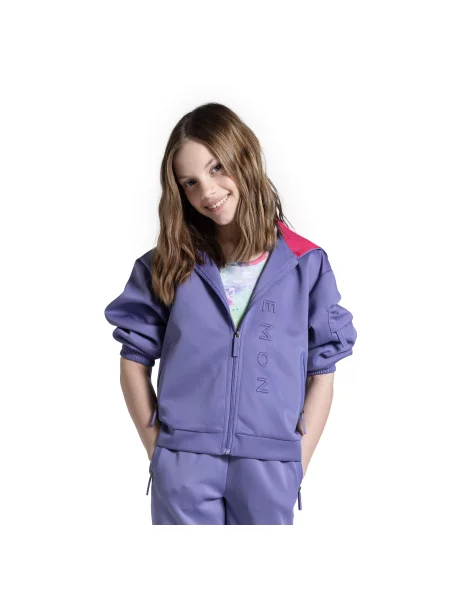 Bluza sportowa dla dzieci Lemon Exlopre rozpinana fioletowa