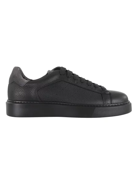 Sneakersy Doucal's skórzane czarne