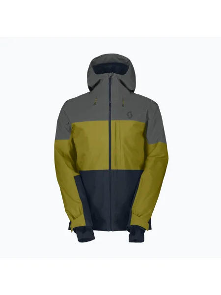 Geacă de schi pentru bărbați SCOTT Ultimate Dryo 10 shadow grey/meadow green gri