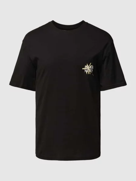 T-shirt z nadrukiem z motywem model ‘LAFAYETTE’ Jack & Jones czarna
