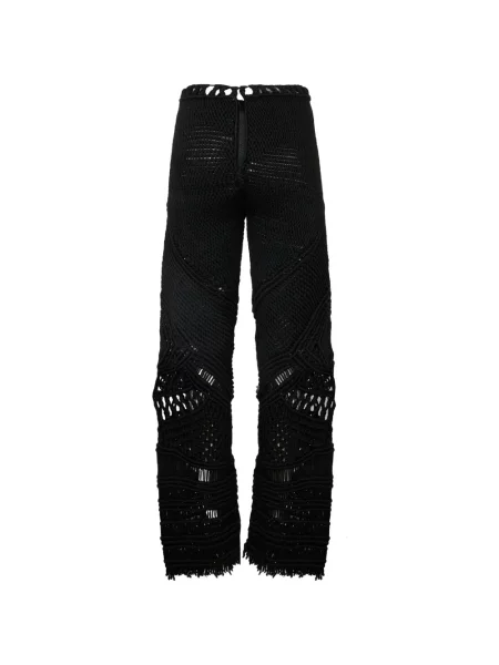 Pantaloni Alberta Ferretti plasă negru