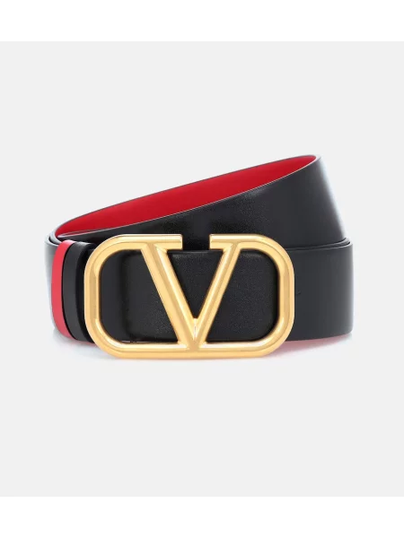 Curea Valentino Garavani din piele negru