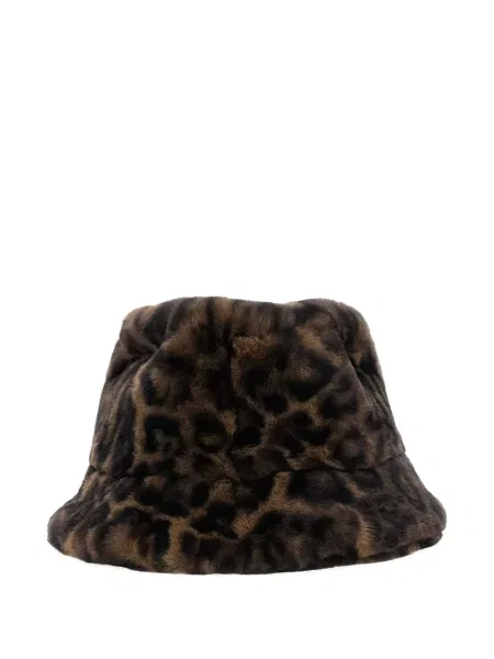 Pălărie Apparis cu imagine cu model leopard maro