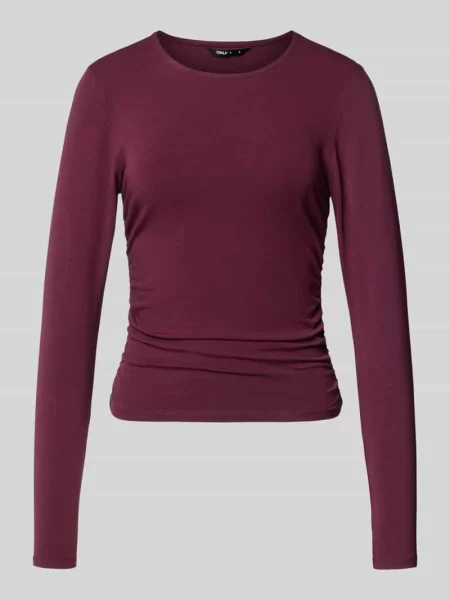 Bluzka z długim rękawem o kroju regular fit z mieszanki bawełny model MIRA' Only