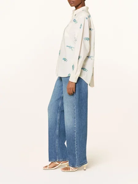 Fabienne Chapot Džíny Barrel Betty mid blue modré