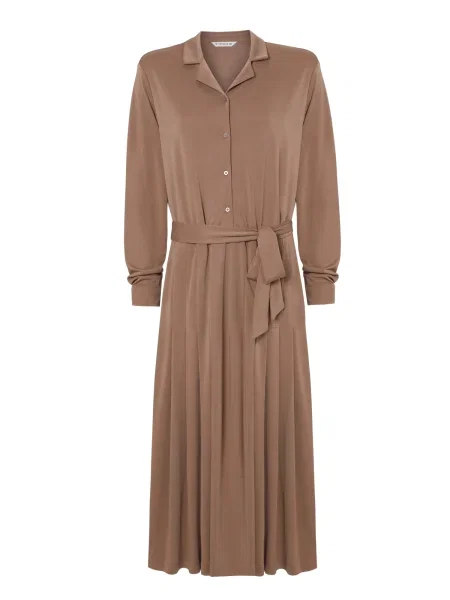 TATUUM Rochie tip bluză Sandy cămilă maro