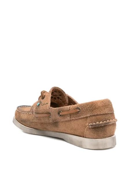 Pantofi loafer Sebago din piele de căprioară maro