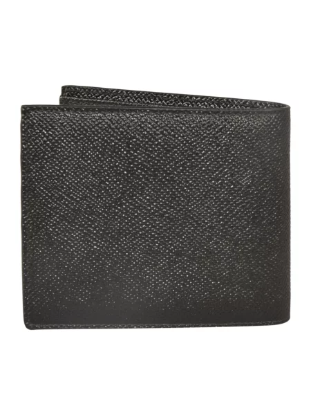 Portfel Dolce And Gabbana skórzany z logo klasyczny czarny