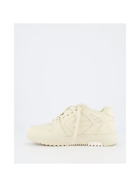 Sneakersy Off-white skórzane biznesowe białe