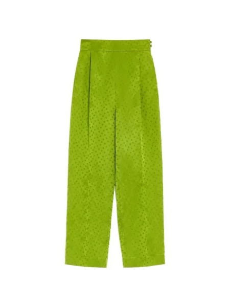 Pantaloni Valentino Garavani de in cu buline verde