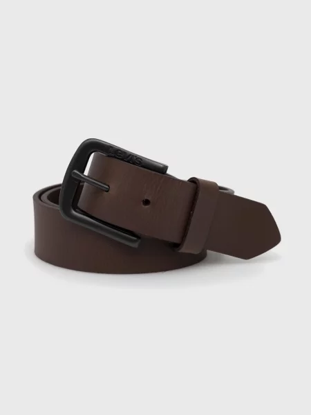Kožený pásek Levi's hnědá