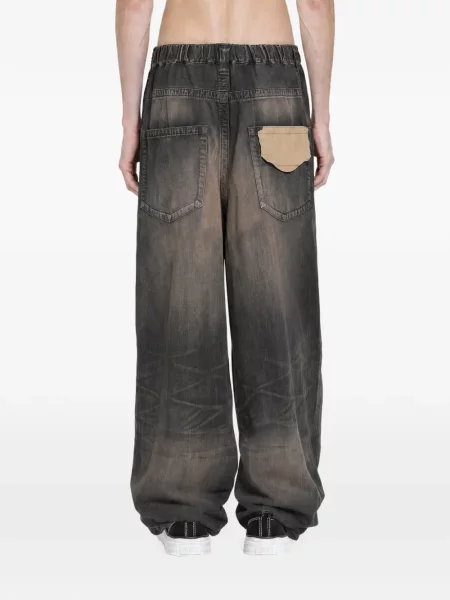 Blugi cu picior larg Maison Mihara Yasuhiro negru