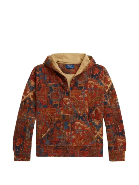 Bluza z kapturem dziecięca Polo Ralph Lauren czerwona