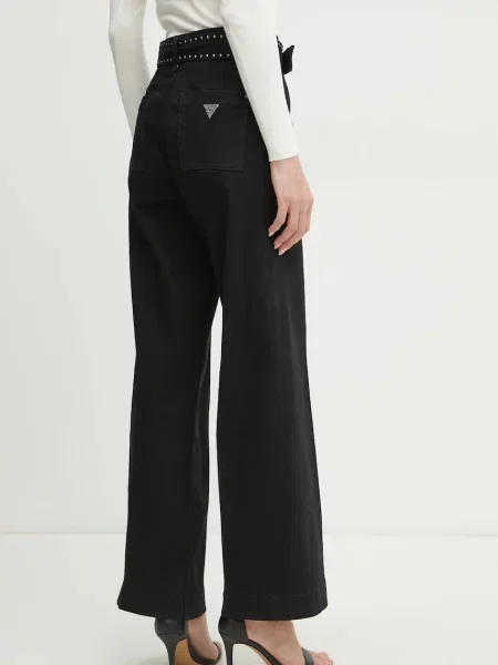Kalhoty Levi's černá široké high waist šedé