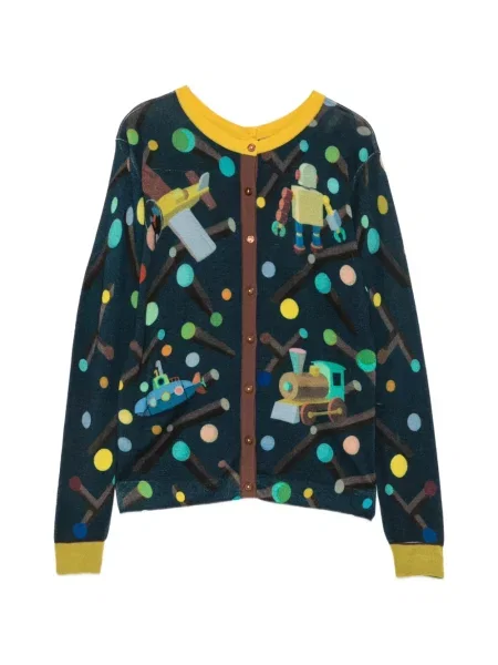Cardigan Jei's cu imagine albastru