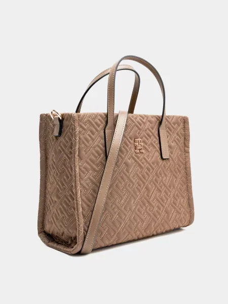 Tommy Hilfiger TH CITY MINI TOTE MONO NYLON Сумка коричневий